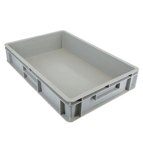 SC64120 plastic stacking euro container box in grey 24 litre