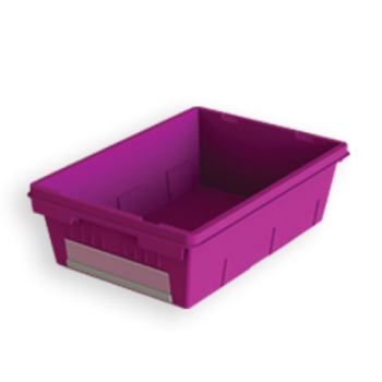 N17 nesting tote box container pink