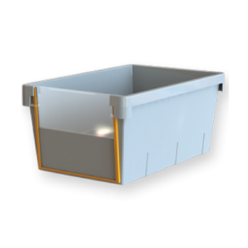 Drop-front picking bin 18L