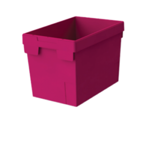 N80 nesting tote box container red