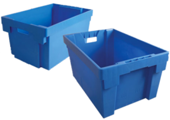 Blue Stacknest tote boxes